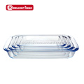 3pcs Cookware Oven Safe Glass baking pans Set